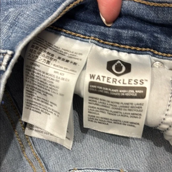 Levi's Blue Straight Leg Jeans Classic Denim - Picture 4 of 5